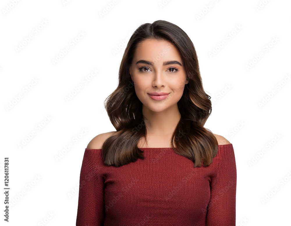 young woman isolated on white background, cutout young woman isolated on white background, cutout