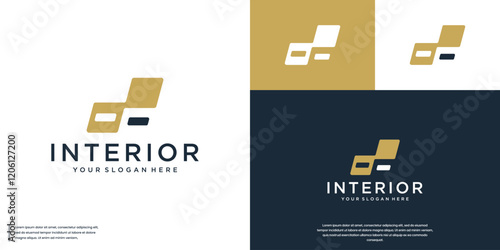 chair abstract logo, interior, industrial digital marketing, vector graphic illustration. photo