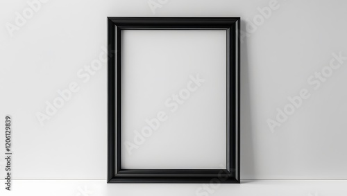 Minimalist Matte Black Picture Frame with Contemporary Design