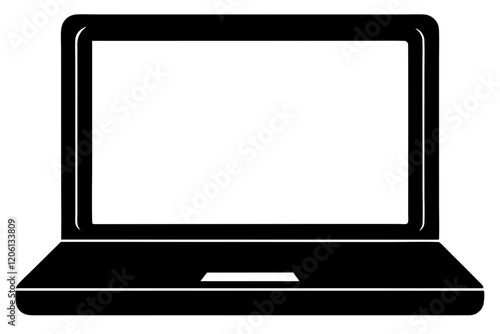 laptop isolated on white background