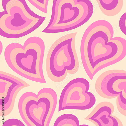 Heart Illustration, Hearts, Love, Valentine, Repeat print, kiss, Vector art, adobe illustration