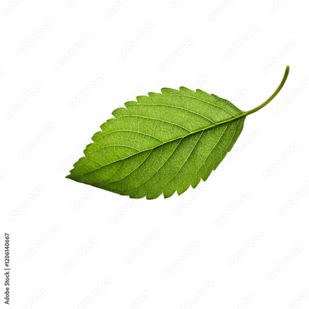 Obraz premium Green leaves currant isolated on white background