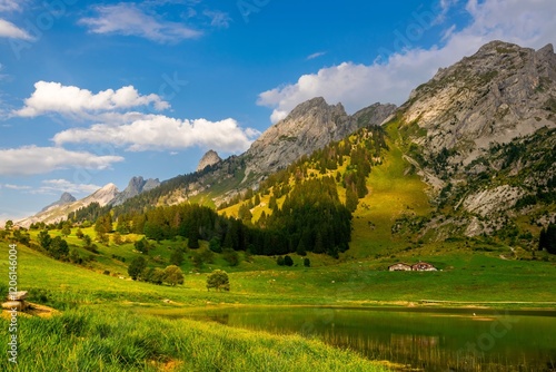 Mountain landscape in the French Alps
