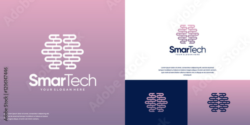 connection circuit, technological innovation, database, vector design template.