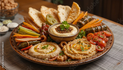 Obraz na płótnie Exceptional Food created with Generative AI technology w salonie