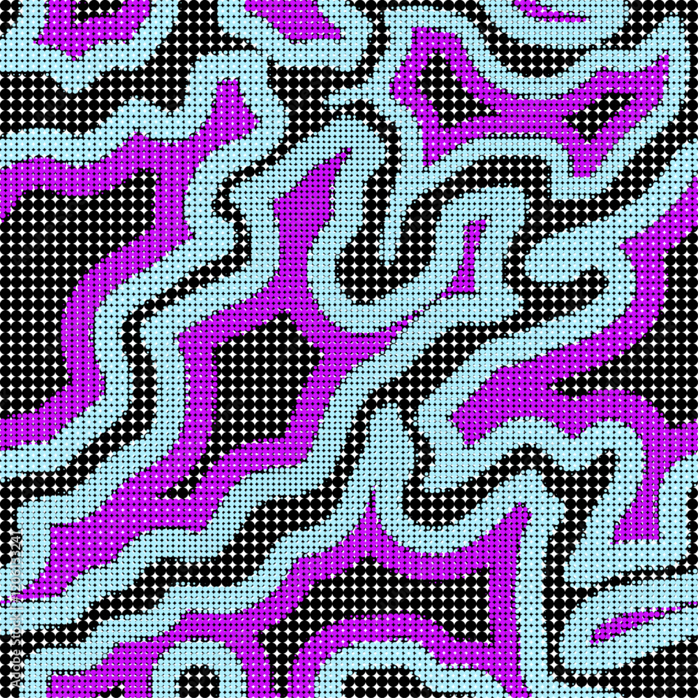 Fototapeta premium Seamless pattern of camouflage continuity with colored circles.ai