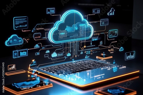 Wallpaper Mural Exploring Cloud Technology and Its Impact on Digital Storage. Torontodigital.ca