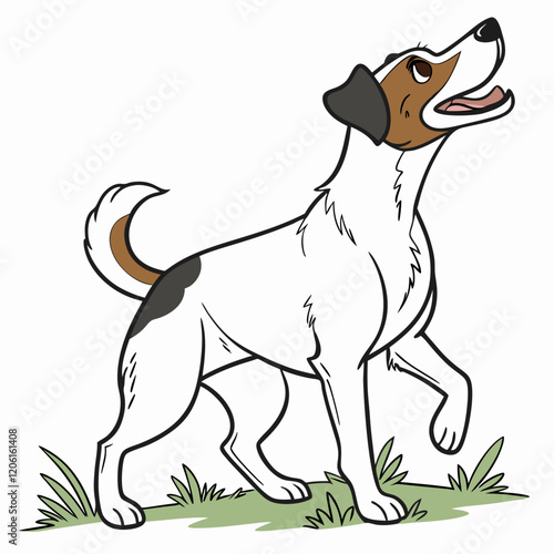 illustration of a dog photo