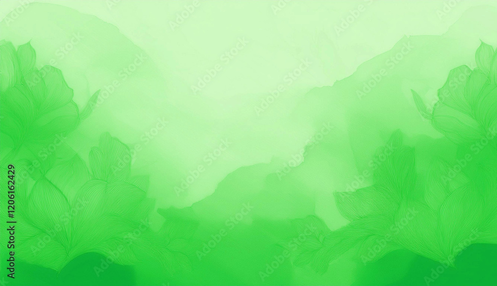 Fototapeta premium GeneratGreen Watercolor Abstract Background