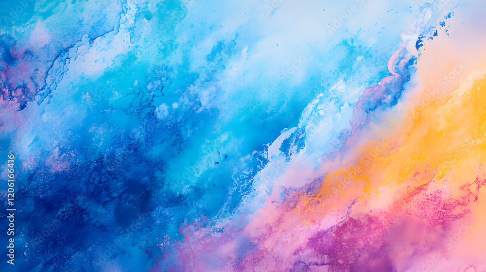 Obraz premium Beautiful abstract painting in blue hues.