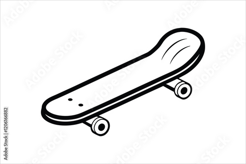 WeSkateboard icon silhouette vector, skateboard sport illustration, isolated design  