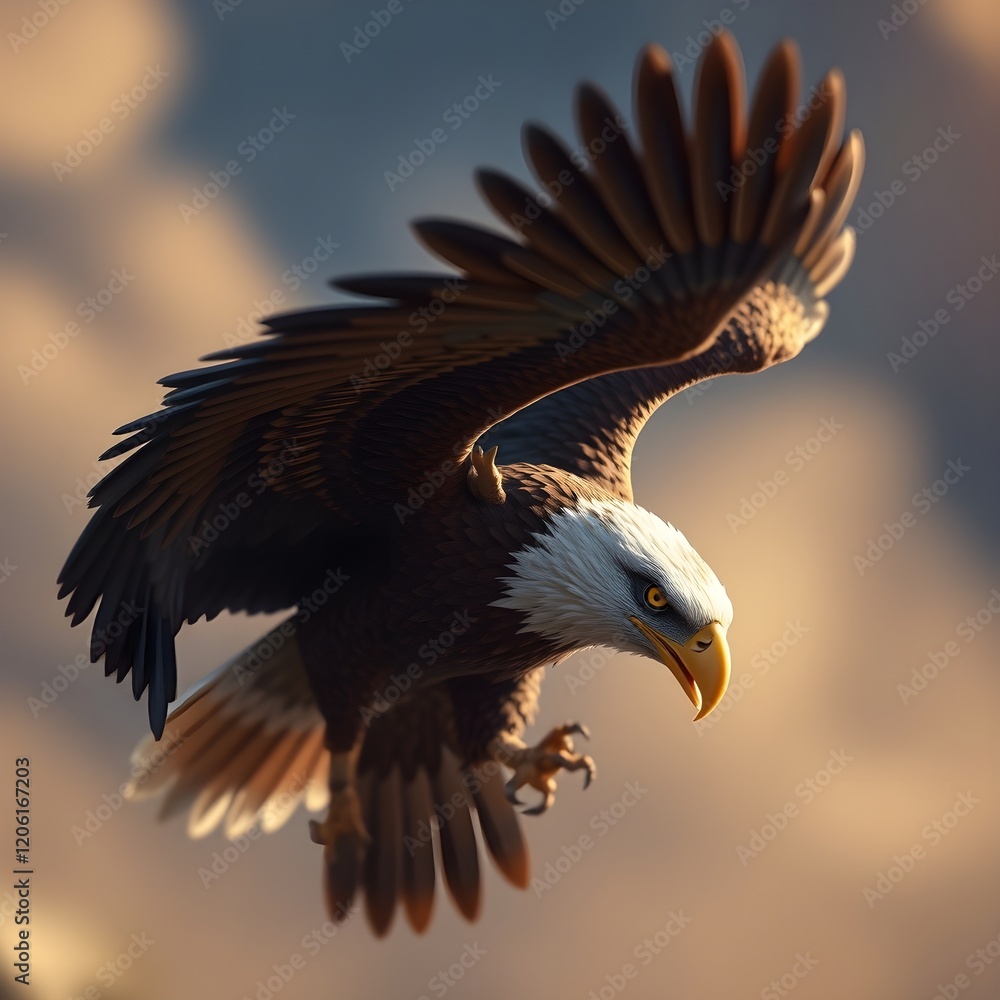 Obraz premium american bald eagle