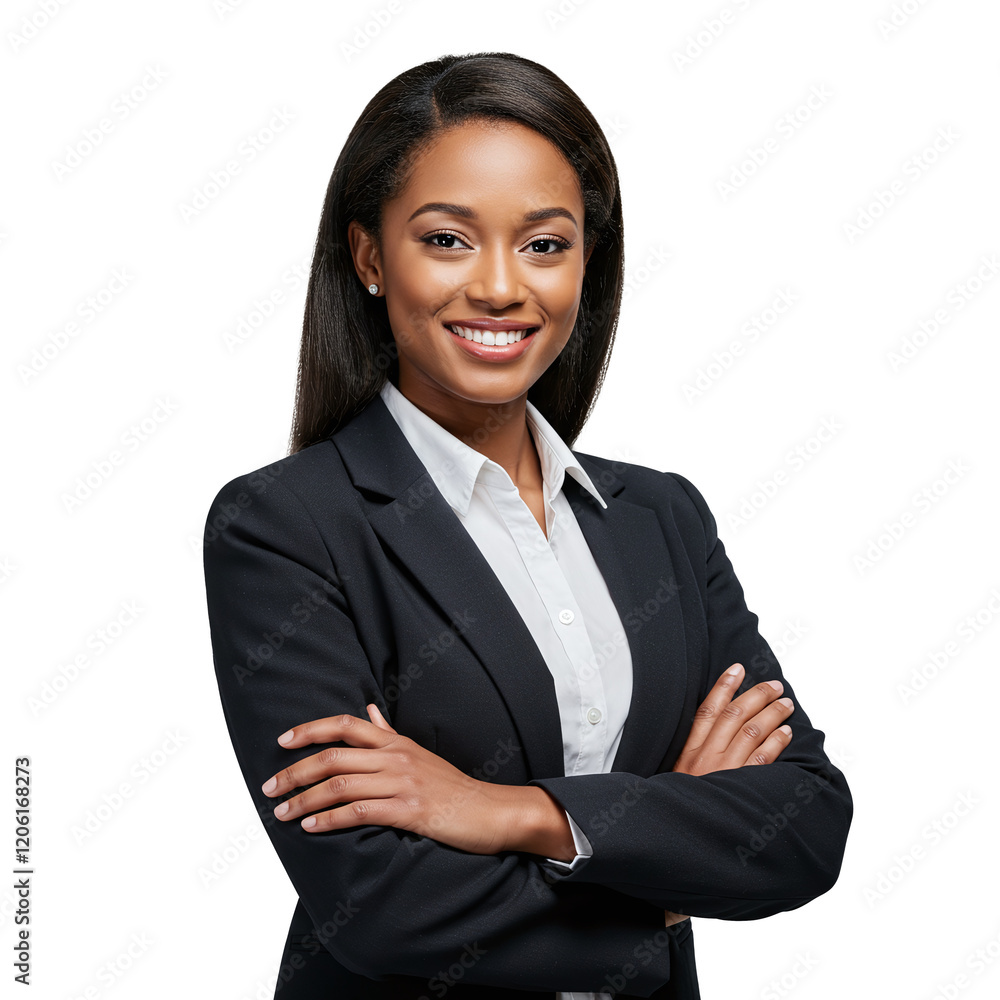 Attractive young business woman with arms crossed Attractive young business woman with arms crossed