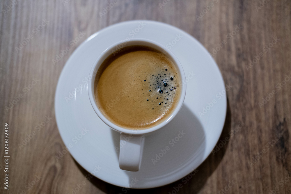 cup of coffee on table cup of coffee on table