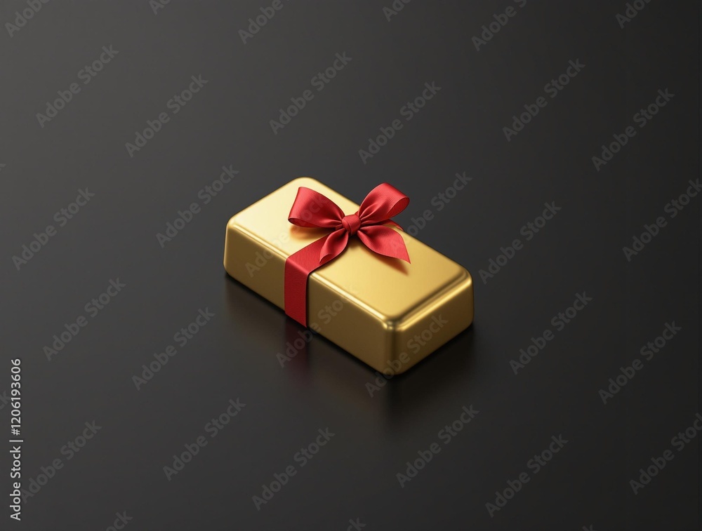 Fototapeta premium golden ingot minimalist chinese branding royalty free
