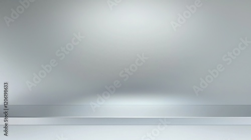 Wallpaper Mural Sleek, minimalist shelf against a subtly textured gray backdrop. Perfect for showcasing products or creating a clean, modern aesthetic. Torontodigital.ca