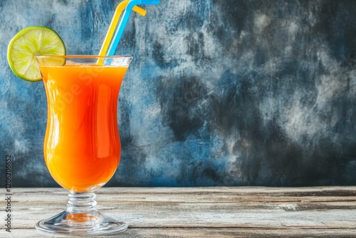 In a dramatic black backdrop, a mysterious libation shimmers with swirling rum, ice cubes, and a lime twist