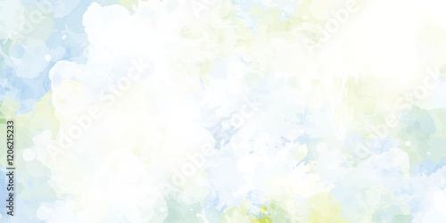 A vibrant and energetic display of colorful paint splashes against a stark white background Vibrant watercolor background showcasing a blend of warm and cool colors, perfect for creative projects,

