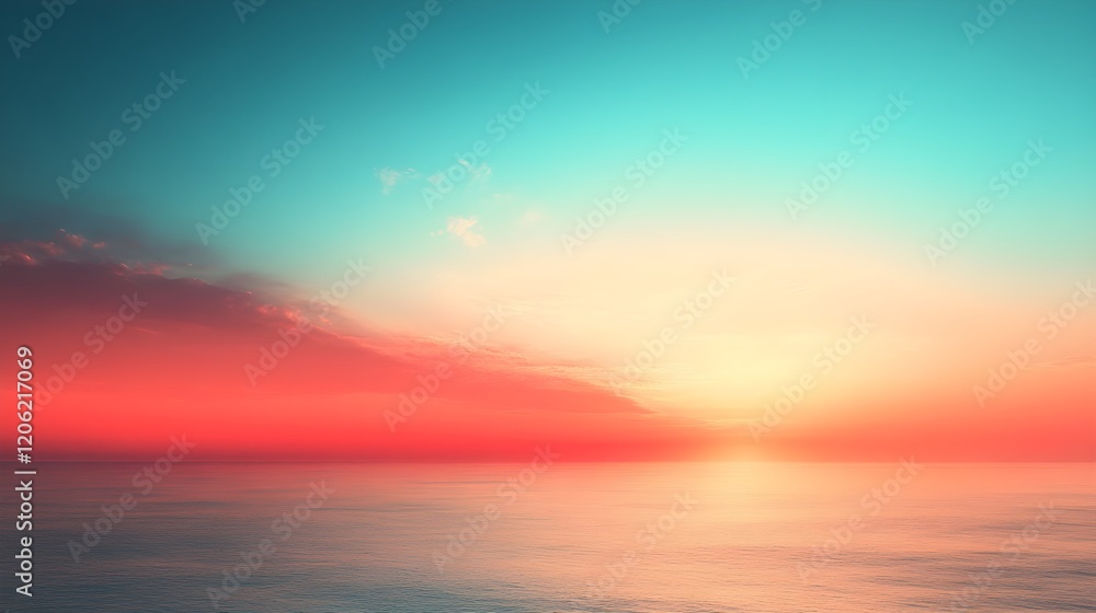 Calm Gradient Background Transitioning from Teal to Coral for App Design – Generative AI Calm Gradient Background Transitioning from Teal to Coral for App Design – Generative AI
