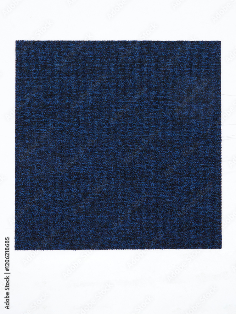 Fototapeta premium the texture of a blue seamless carpet in the form of a square on a white background