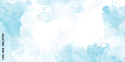 A vibrant and energetic display of colorful paint splashes against a stark white background Vibrant watercolor background showcasing a blend of warm and cool colors, perfect for creative projects,
