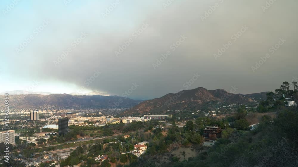 Mountain View Wildfire in Pasadena, California, USA, January 2025 Mountain View Wildfire in Pasadena, California, USA, January 2025