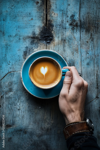 hand holding a cup of coffee