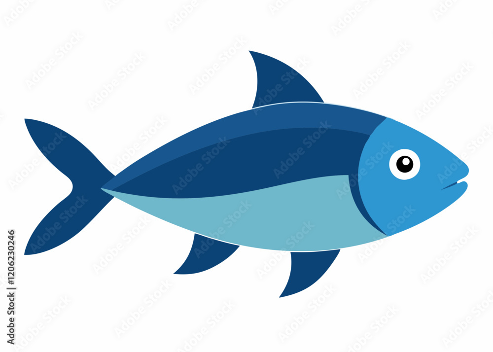 fish on white background fish on white background