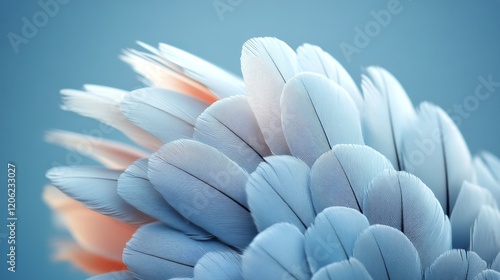 White bird with majestic wings captured in soft light showcasing elegance and...