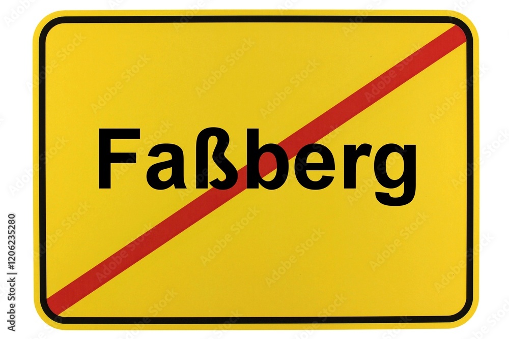 Illustration eines Ortsschildes der Gemeinde Faßberg in Niedersachsen Illustration eines Ortsschildes der Gemeinde Faßberg in Niedersachsen