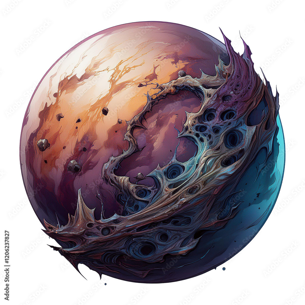 strange alien planet