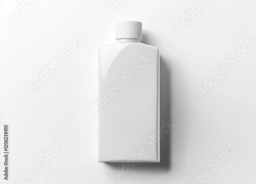 blank or white plastic bag snack packaging isolated on white plastic bottle
