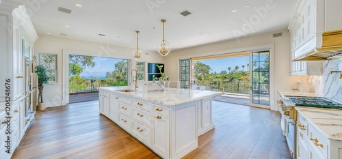 Luxury Ocean View Kitchen: California Dream Home