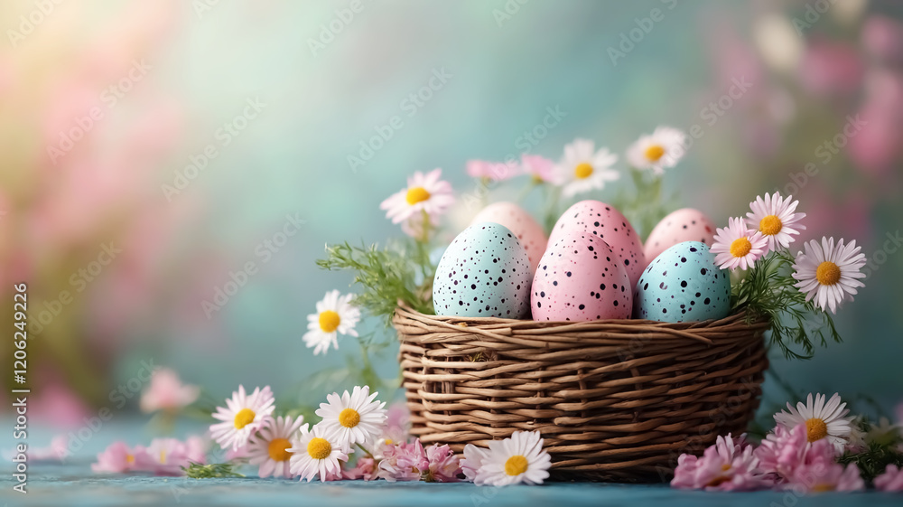 Fototapeta premium The tradition of colorful easter eggs