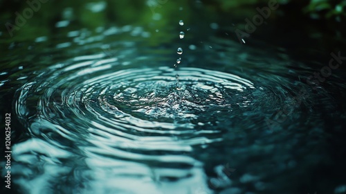 Calm water surface with ripples and colorful stones at the bottom during dayl...