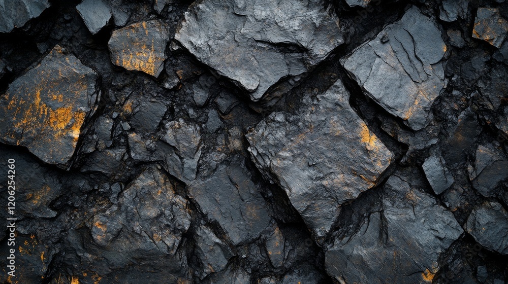 A close-up image of textured coal rocks with slight golden highlights shining across the surface, exemplifying raw natural material and resilience. A close-up image of textured coal rocks with slight golden highlights shining across the surface, exemplifying raw natural material and resilience.