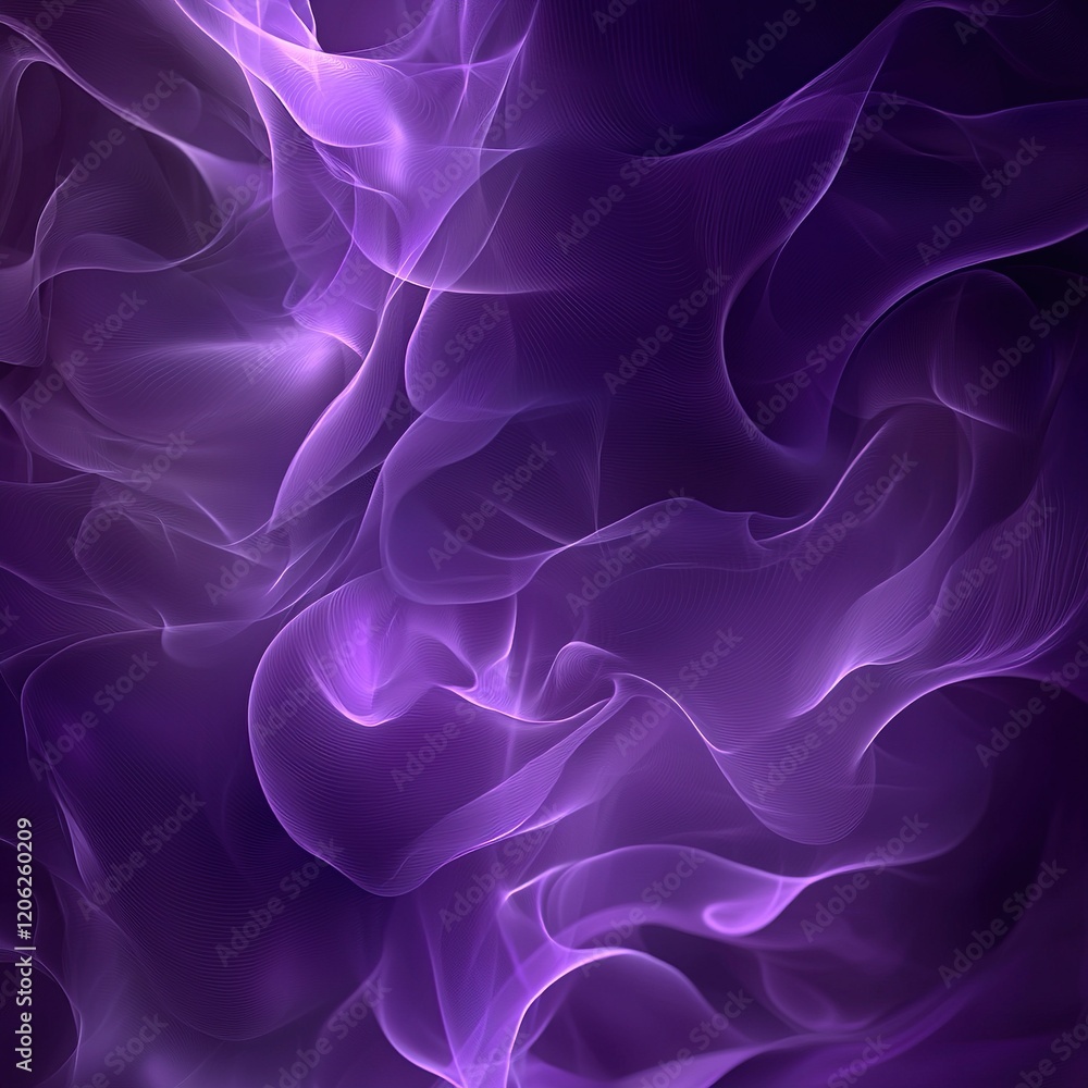 Fototapeta premium Purple smoke swirls background design.