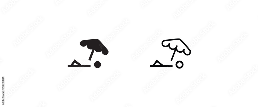 Summer relax sunbathing, Sunbed icon. Resort, beach, chair, furniture, lounger, parasol, relaxation, sea, umbrella Parasol lounger, sun Summer relax sunbathing, Sunbed icon. Resort, beach, chair, furniture, lounger, parasol, relaxation, sea, umbrella Parasol lounger, sun