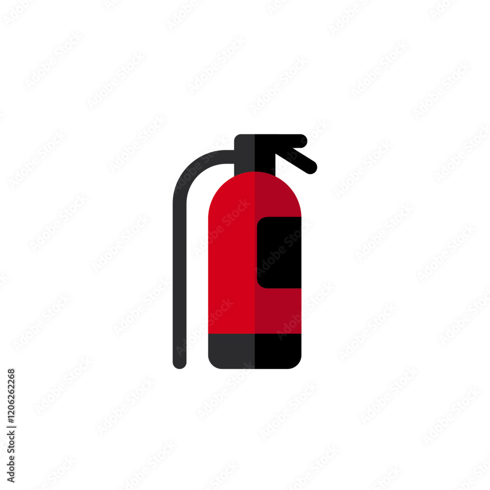 Fire extinguisher icon flat vector design Fire extinguisher icon flat vector design