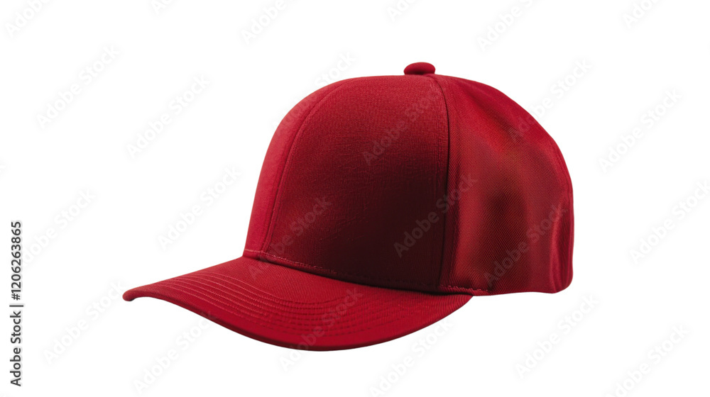 Fototapeta premium Red cap on transparent background