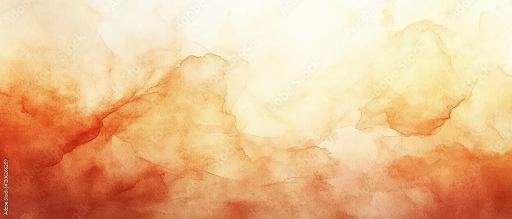Obraz premium Soft abstract watercolor washes in warm hues create a calming backdrop for inspiration
