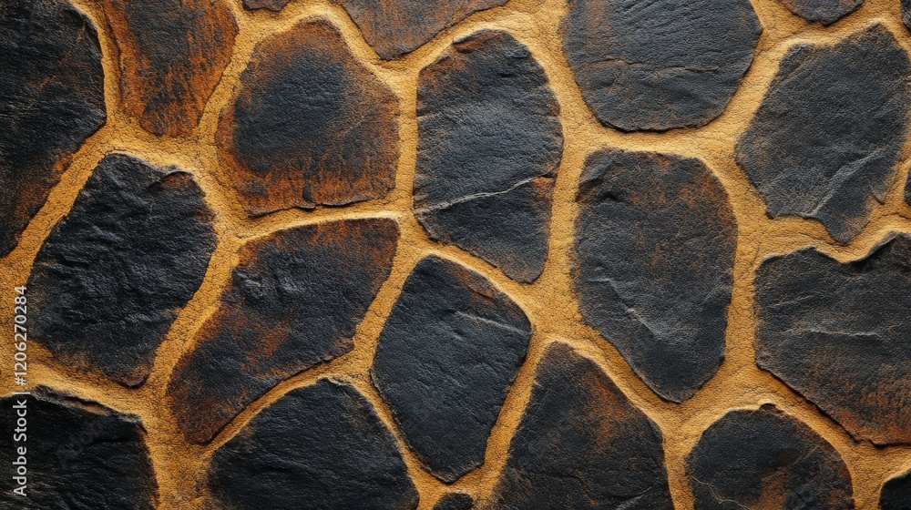 This image showcases a stylized artistic wall design that mimics the unique pattern found on giraffe skin, blending natural aesthetics with creative touches. This image showcases a stylized artistic wall design that mimics the unique pattern found on giraffe skin, blending natural aesthetics with creative touches.