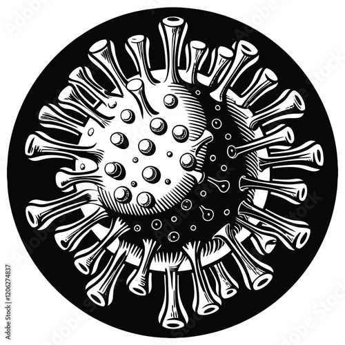 Adobe Illustrator Artwork coronavirus.