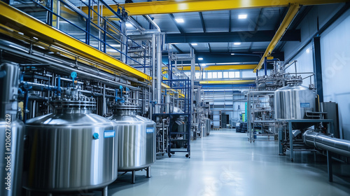 Pharma industry concept. Production of medicines and drugs