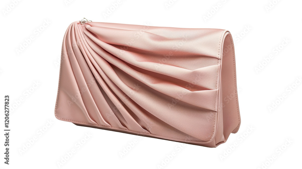 Pink woman clutch bag on transparent background Pink woman clutch bag on transparent background