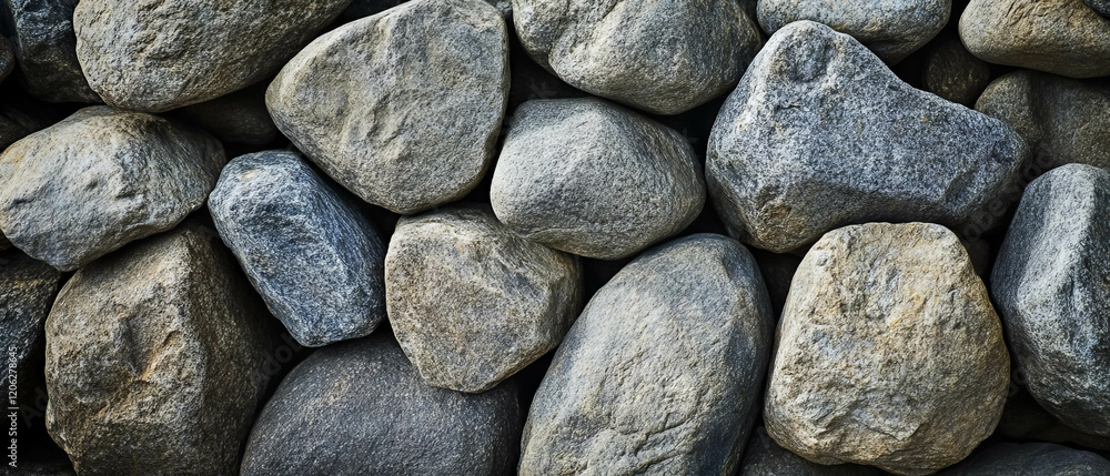 Unique textures of large boulders in irregular shapes found in nature