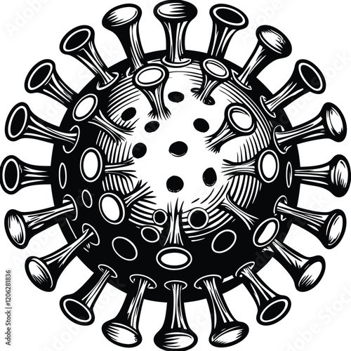 Adobe Illustrator Artwork coronavirus.