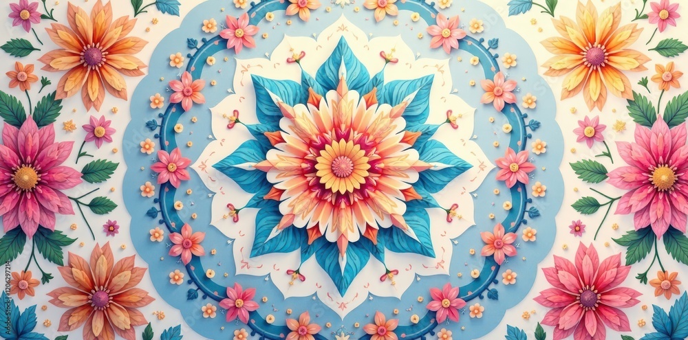 Subtle pastel mandala collection, floral and flowing patterns, design, floral Subtle pastel mandala collection, floral and flowing patterns, design, floral