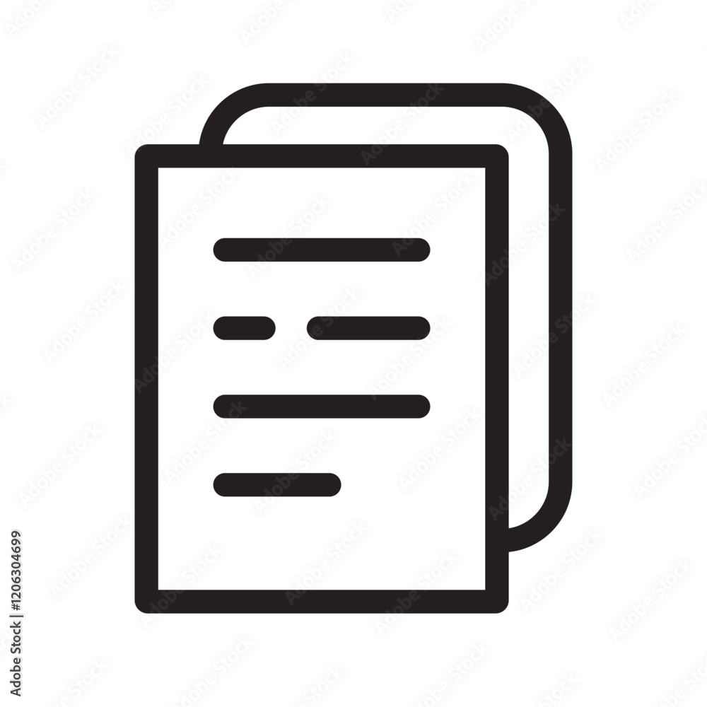 Document icon, DOC, document, info, document info, outline icons, minimalist vector illustration, editable vector, simple concept, Isolated on white background Document icon, DOC, document, info, document info, outline icons, minimalist vector illustration, editable vector, simple concept, Isolated on white background
