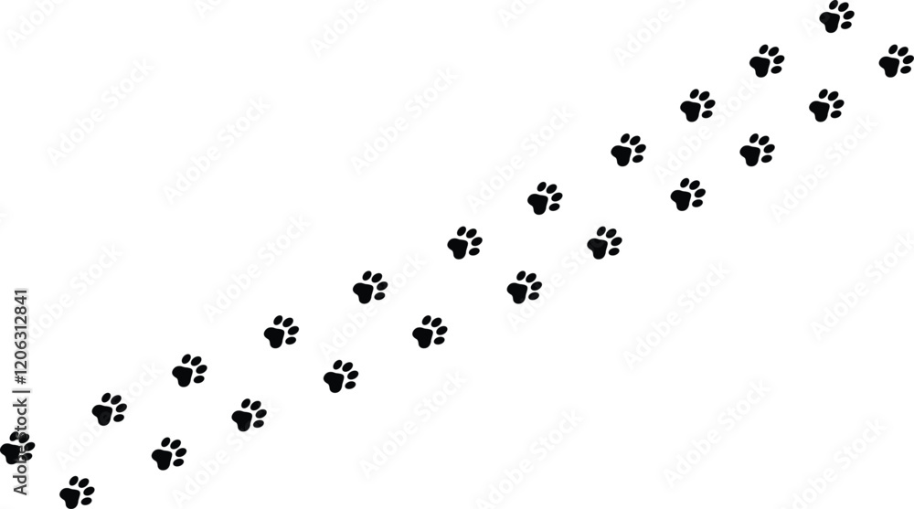 Minimalist Dog or Cat Paw Print design Minimalist Dog or Cat Paw Print design